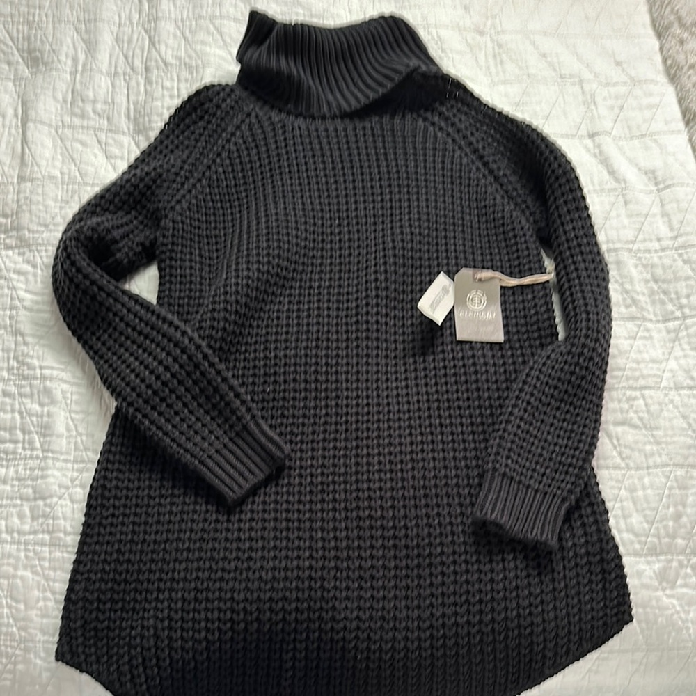Element Black Turtleneck Sweater Dress
